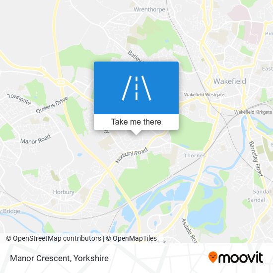 Manor Crescent map