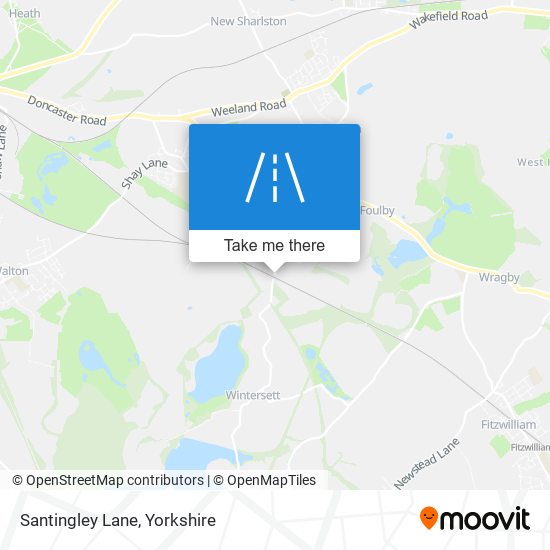 Santingley Lane map