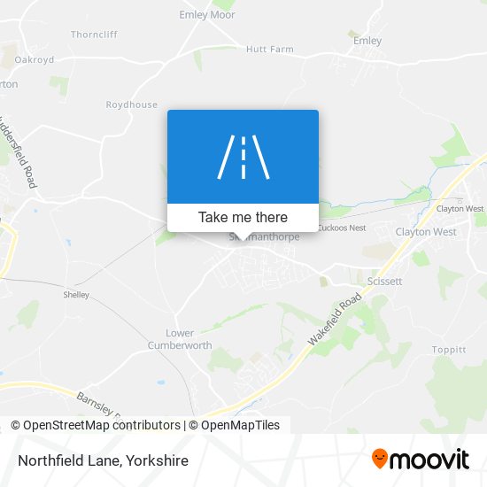 Northfield Lane map