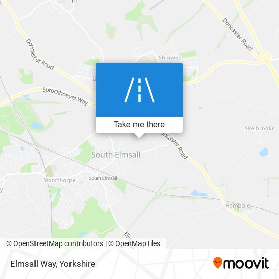 Elmsall Way map