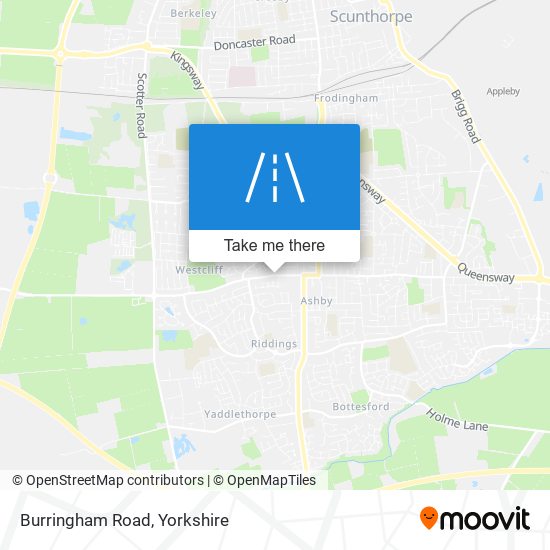 Burringham Road map