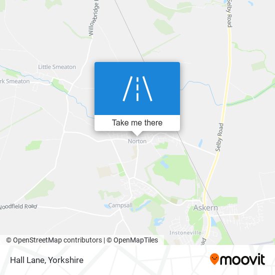 Hall Lane map