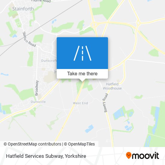 Hatfield Services Subway map