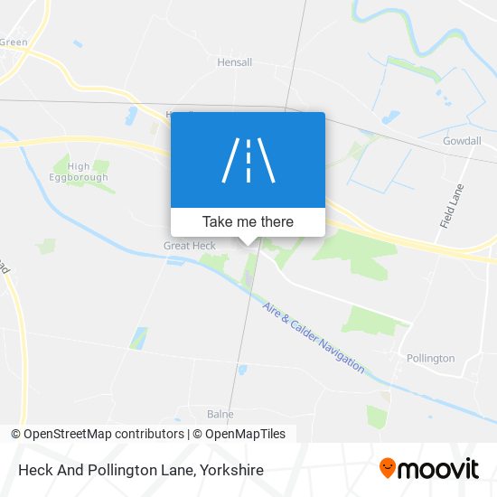 Heck And Pollington Lane map