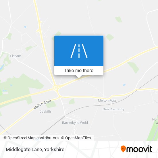 Middlegate Lane map