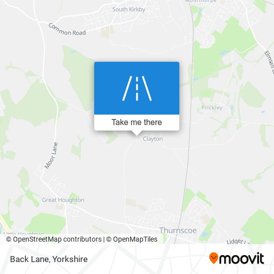 Back Lane map