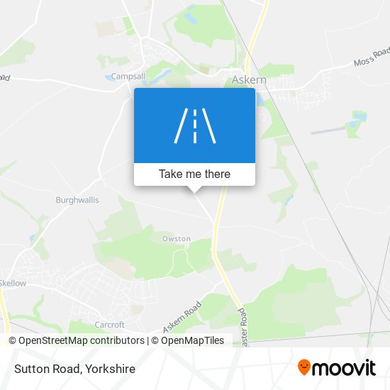 Sutton Road map