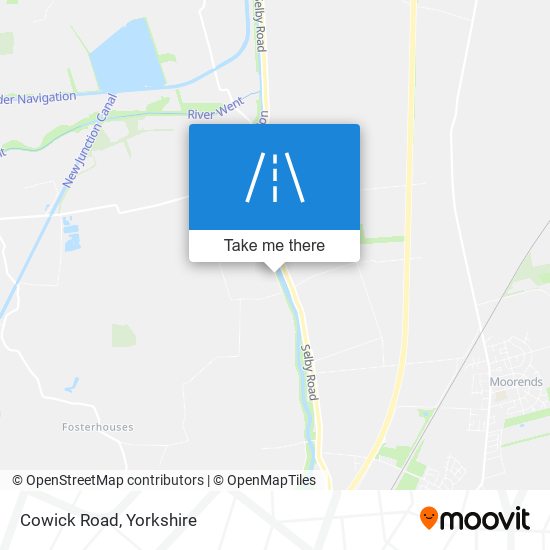 Cowick Road map