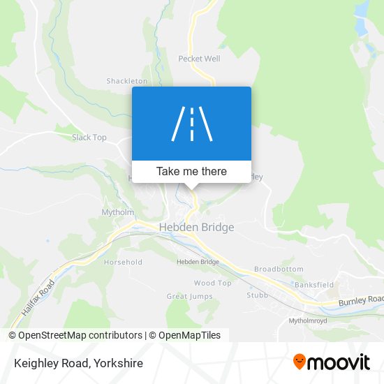 Keighley Road map