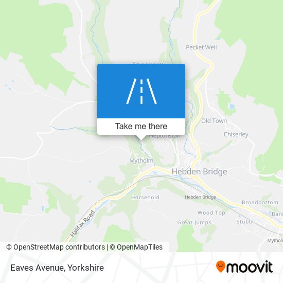 Eaves Avenue map
