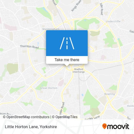 Little Horton Lane map