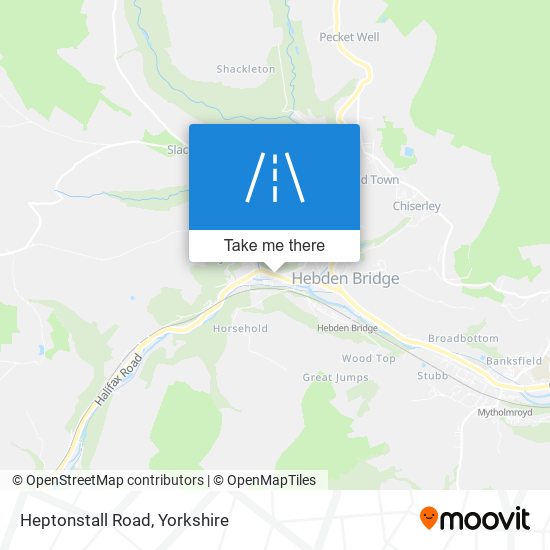 Heptonstall Road map