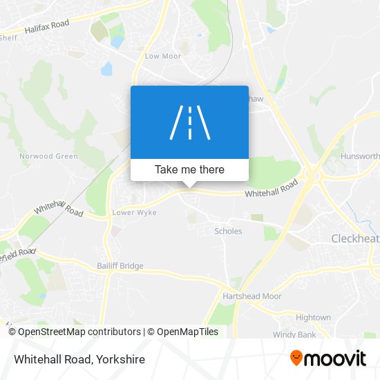 Whitehall Road map