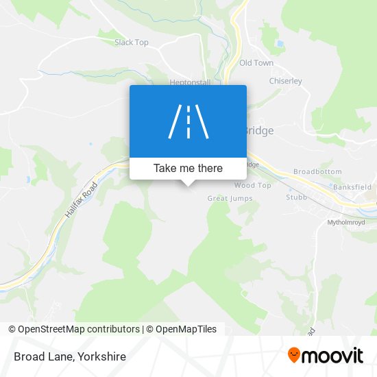 Broad Lane map