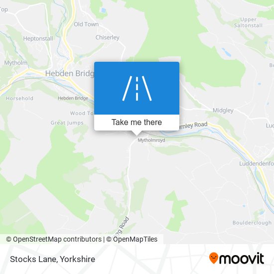 Stocks Lane map