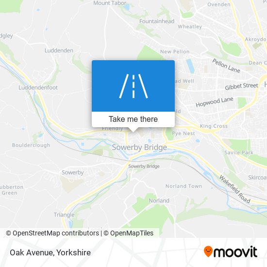 Oak Avenue map