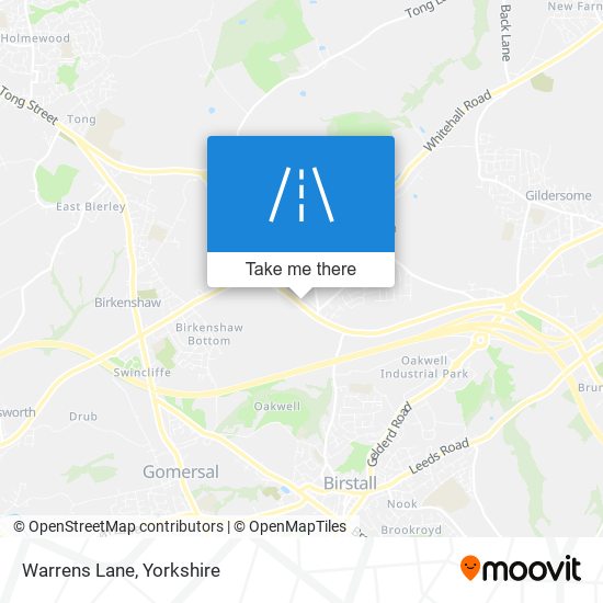Warrens Lane map