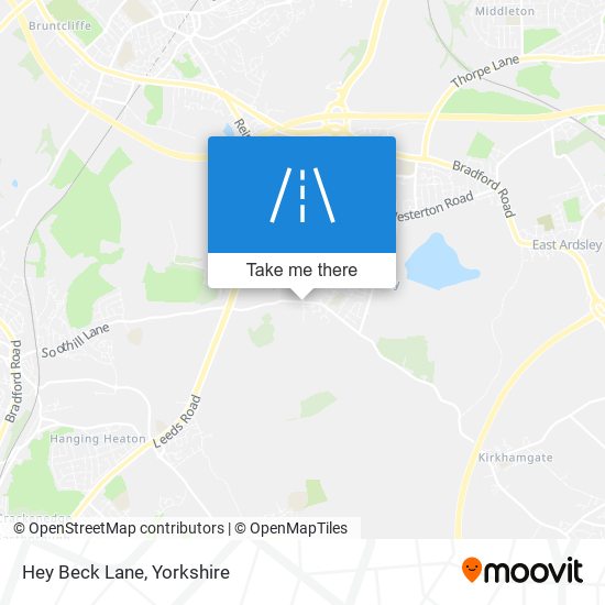 Hey Beck Lane map
