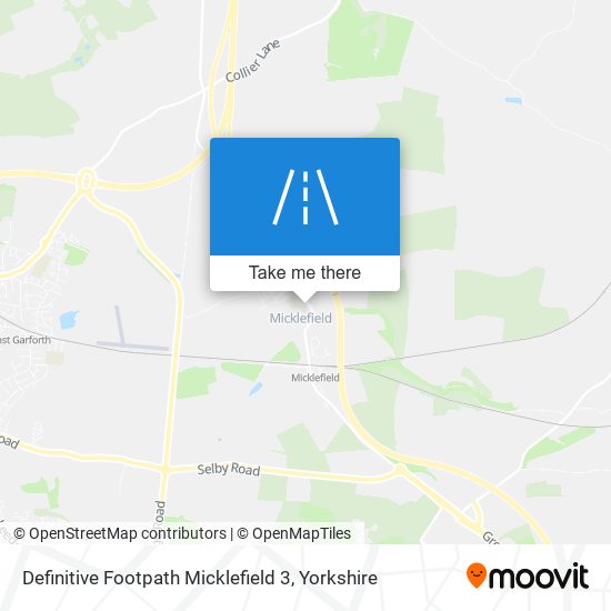 Definitive Footpath Micklefield 3 map