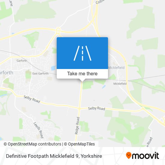 Definitive Footpath Micklefield 9 map
