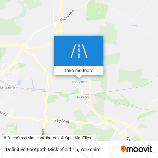 Definitive Footpath Micklefield 16 map