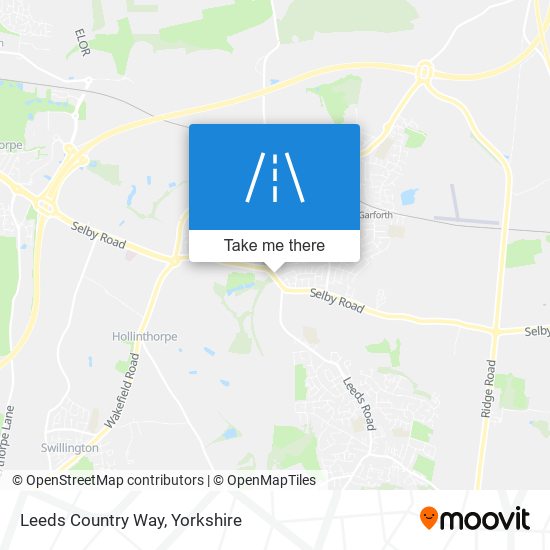 Leeds Country Way map