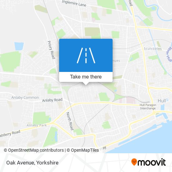 Oak Avenue map