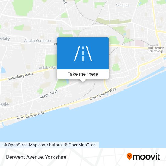 Derwent Avenue map