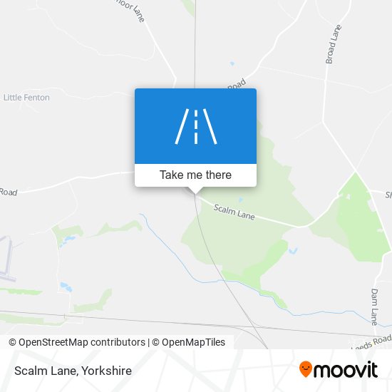 Scalm Lane map