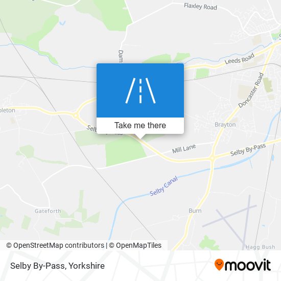 Selby By-Pass map