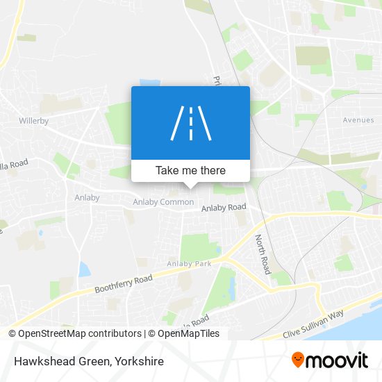 Hawkshead Green map