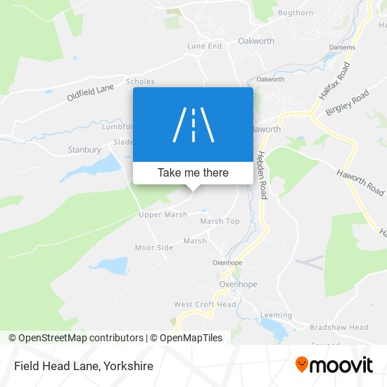 Field Head Lane map
