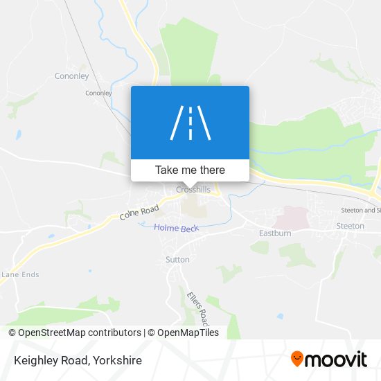 Keighley Road map