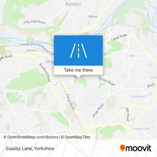 Gaisby Lane map