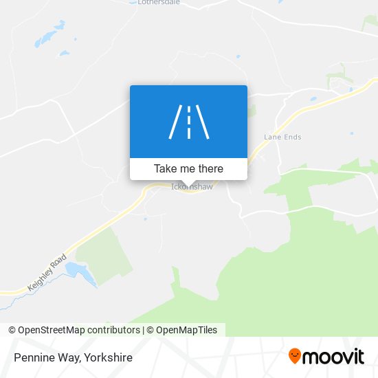Pennine Way map