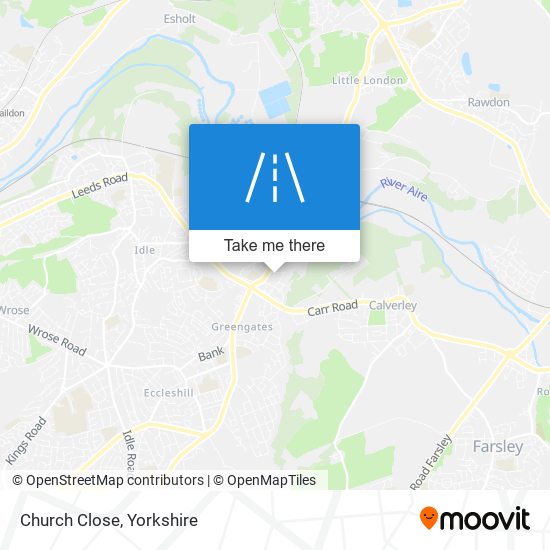 Church Close map