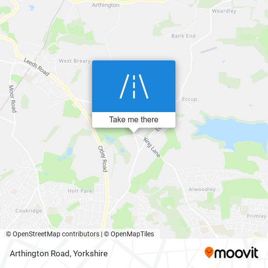 Arthington Road map
