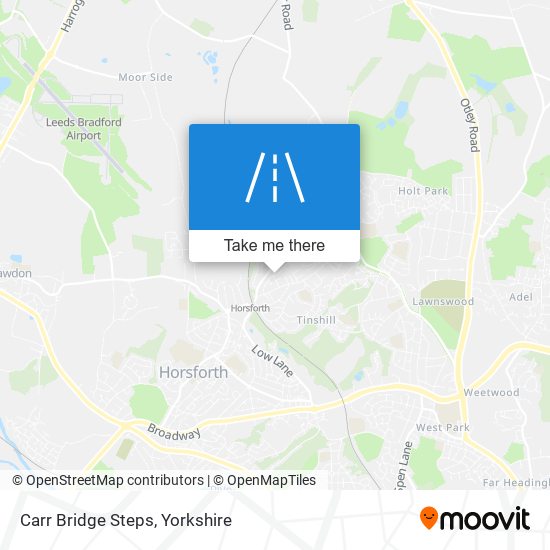 Carr Bridge Steps map