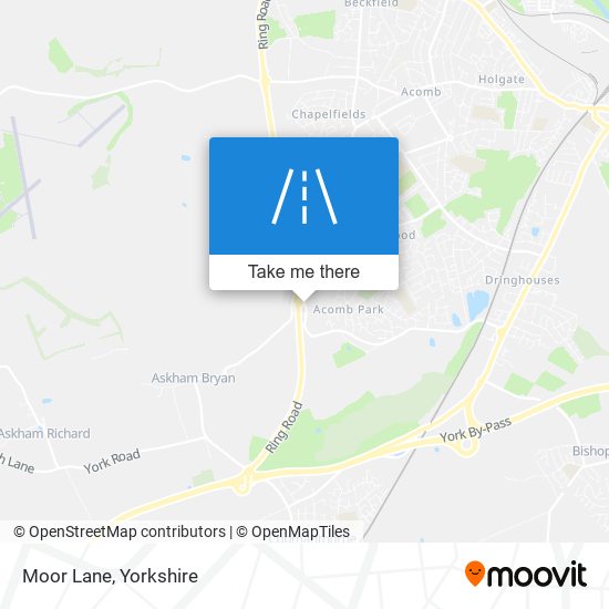 Moor Lane map