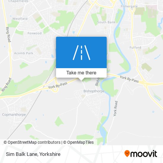 Sim Balk Lane map
