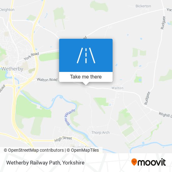 Wetherby Railway Path map