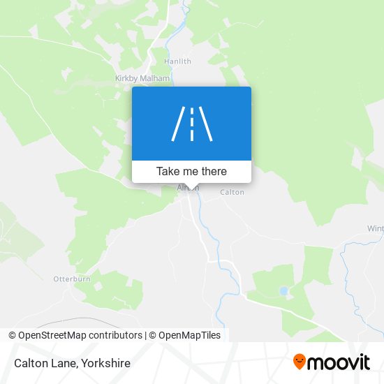 Calton Lane map
