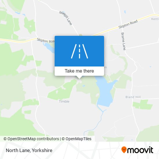 North Lane map