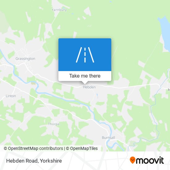 Hebden Road map