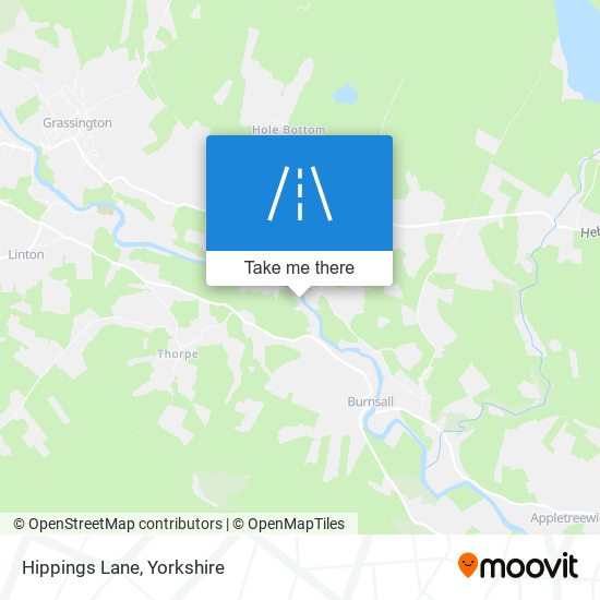 Hippings Lane map