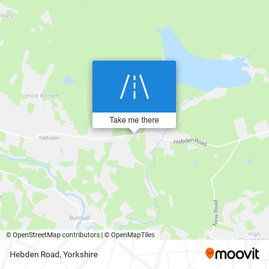 Hebden Road map