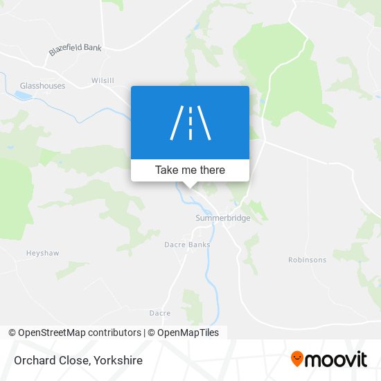 Orchard Close map