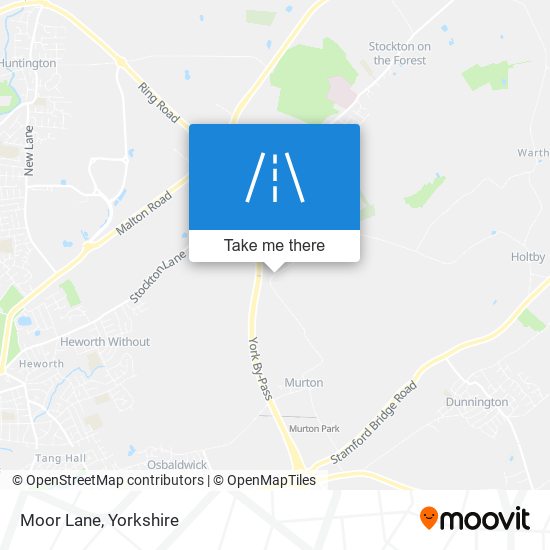 Moor Lane map