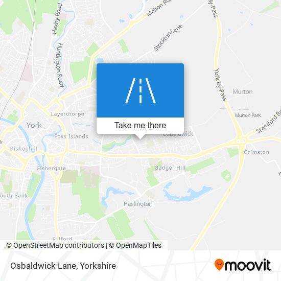 Osbaldwick Lane map