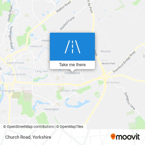 Church Road map